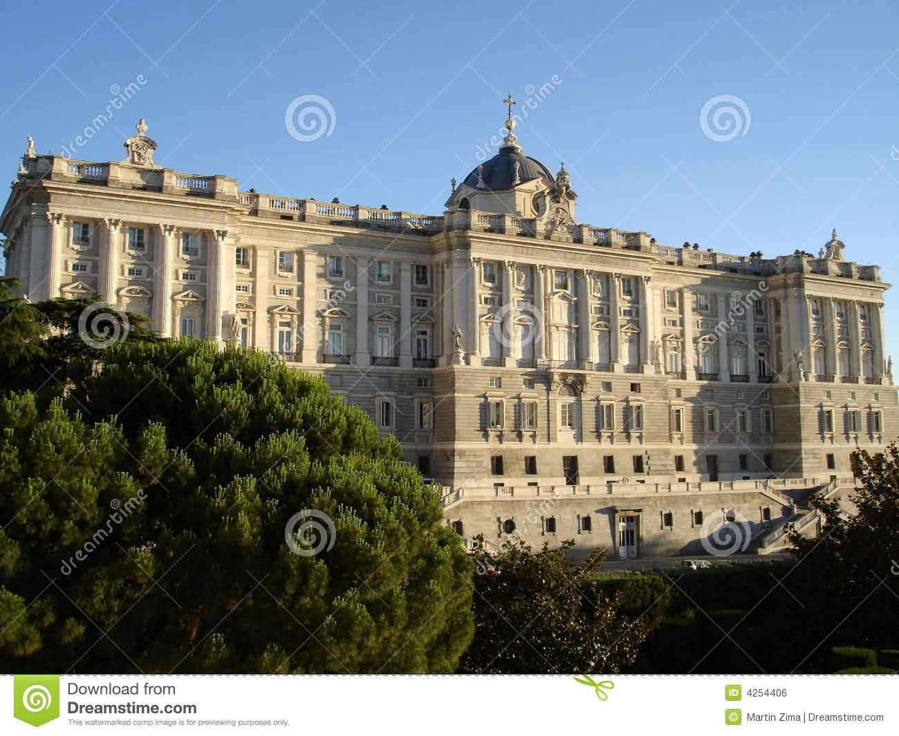 Exterior View Of The Royal Palace Of Madrid