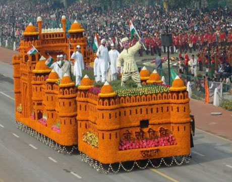 Float During The Republic Day Parade