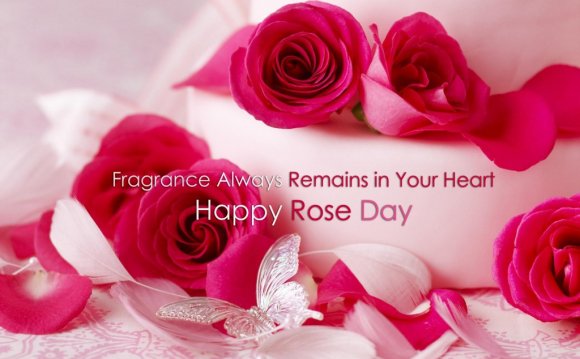 Fragrance Always Remains In Your Heart Happy Rose Day Greeting Card