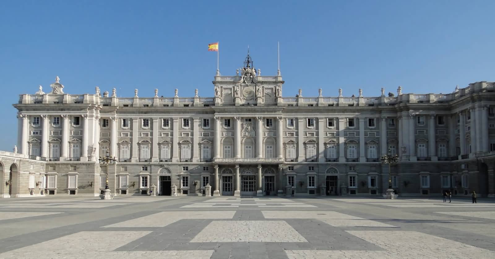Front Facade Of Royal Palace of Madrid