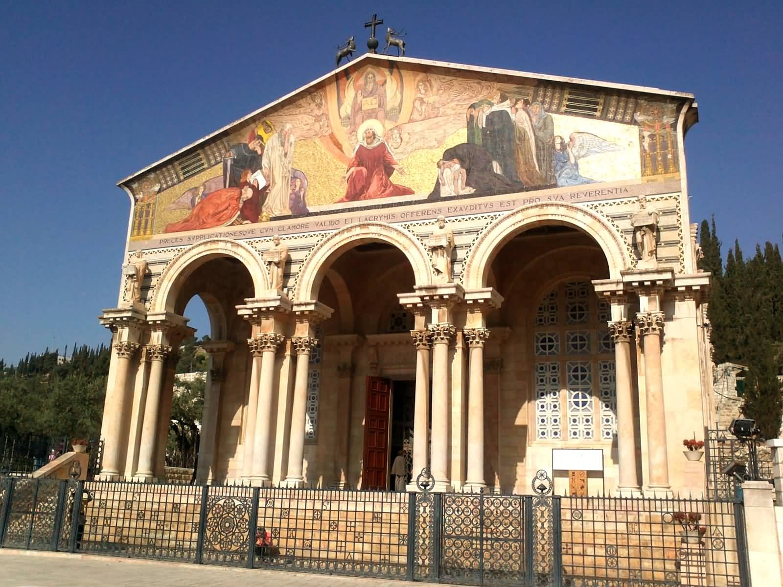 Front Facade Of The Church of All Nations