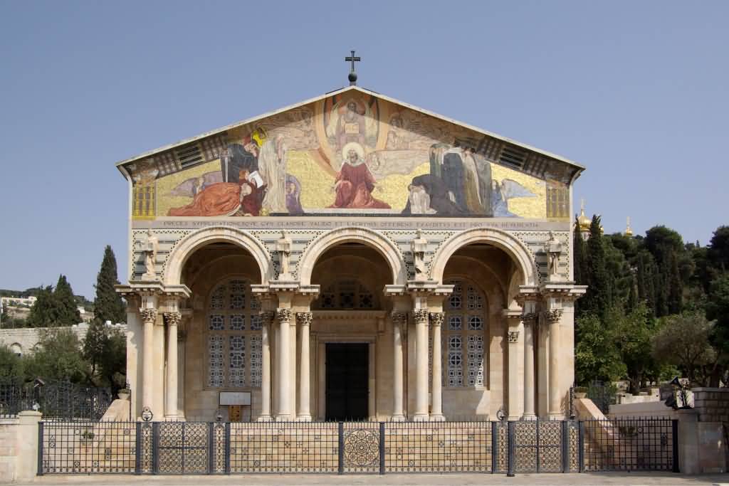 Front View Image Of The Church Of All Nations