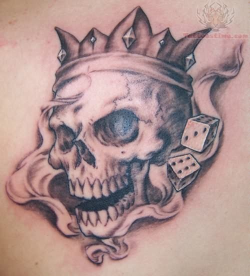 Gangster Skull Tattoo Idea