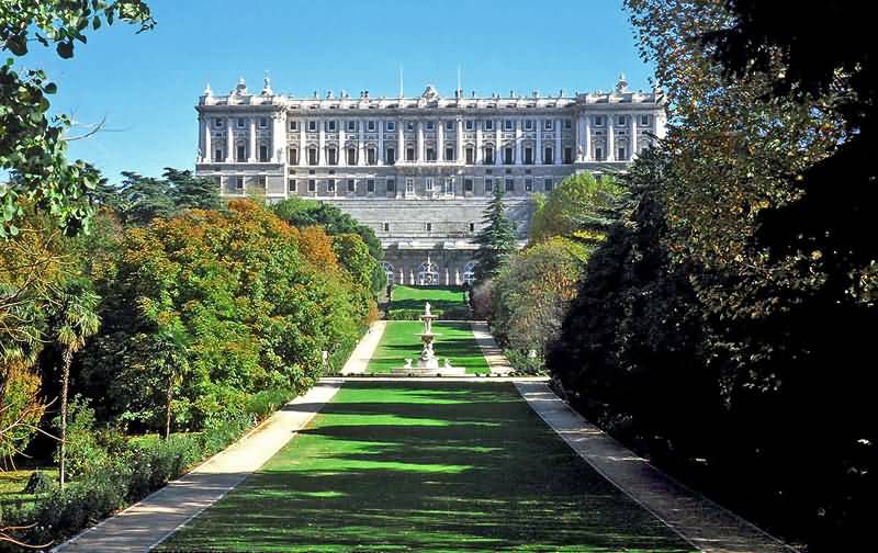 Garden Of The Royal Palace Of Madrid