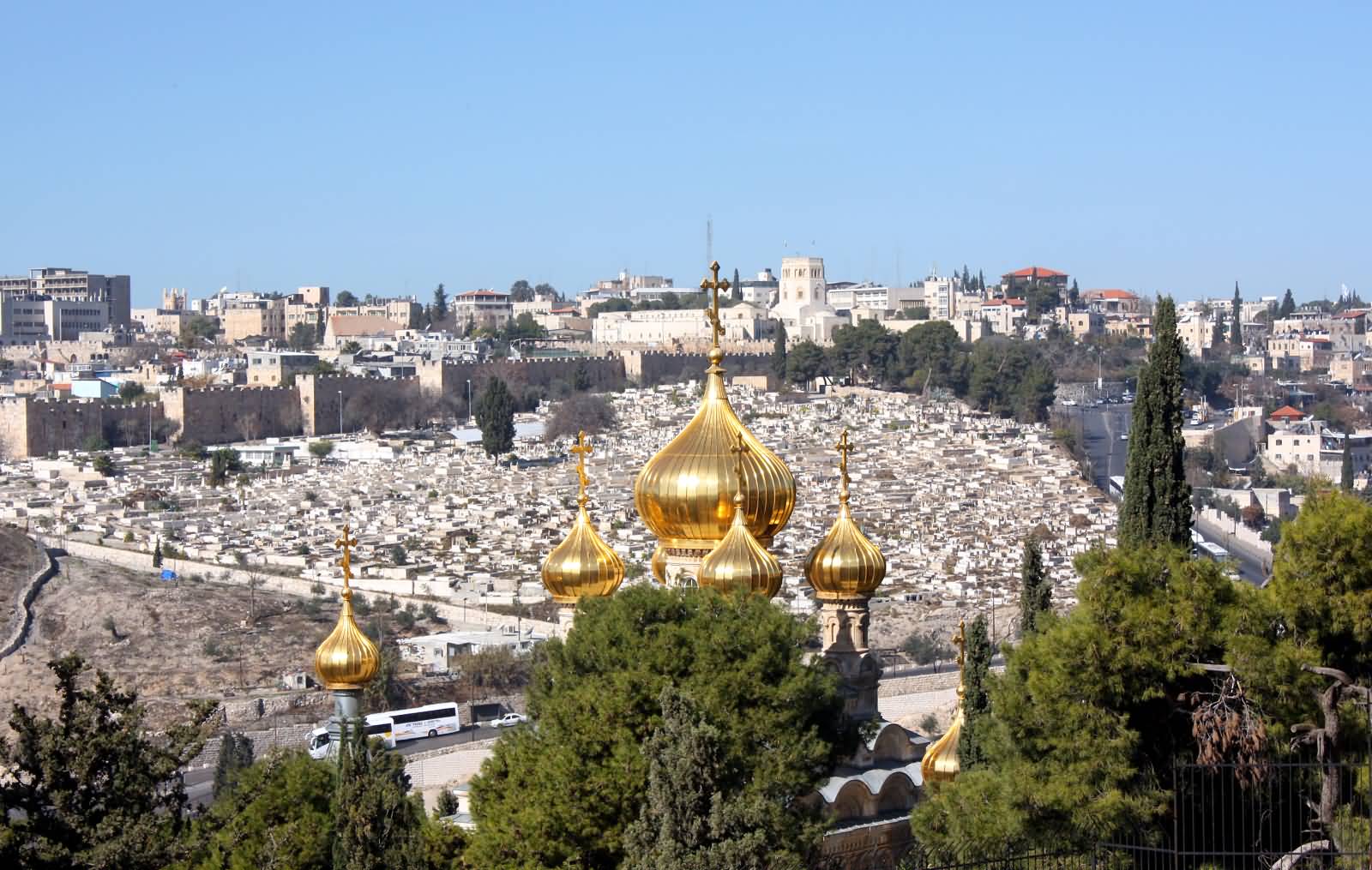 Golden Domes Of Mary Magdalene Church