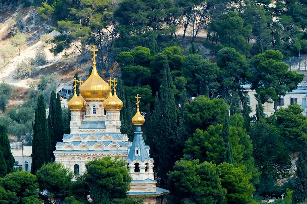 Golden Domes Of Mary Magdalene Church