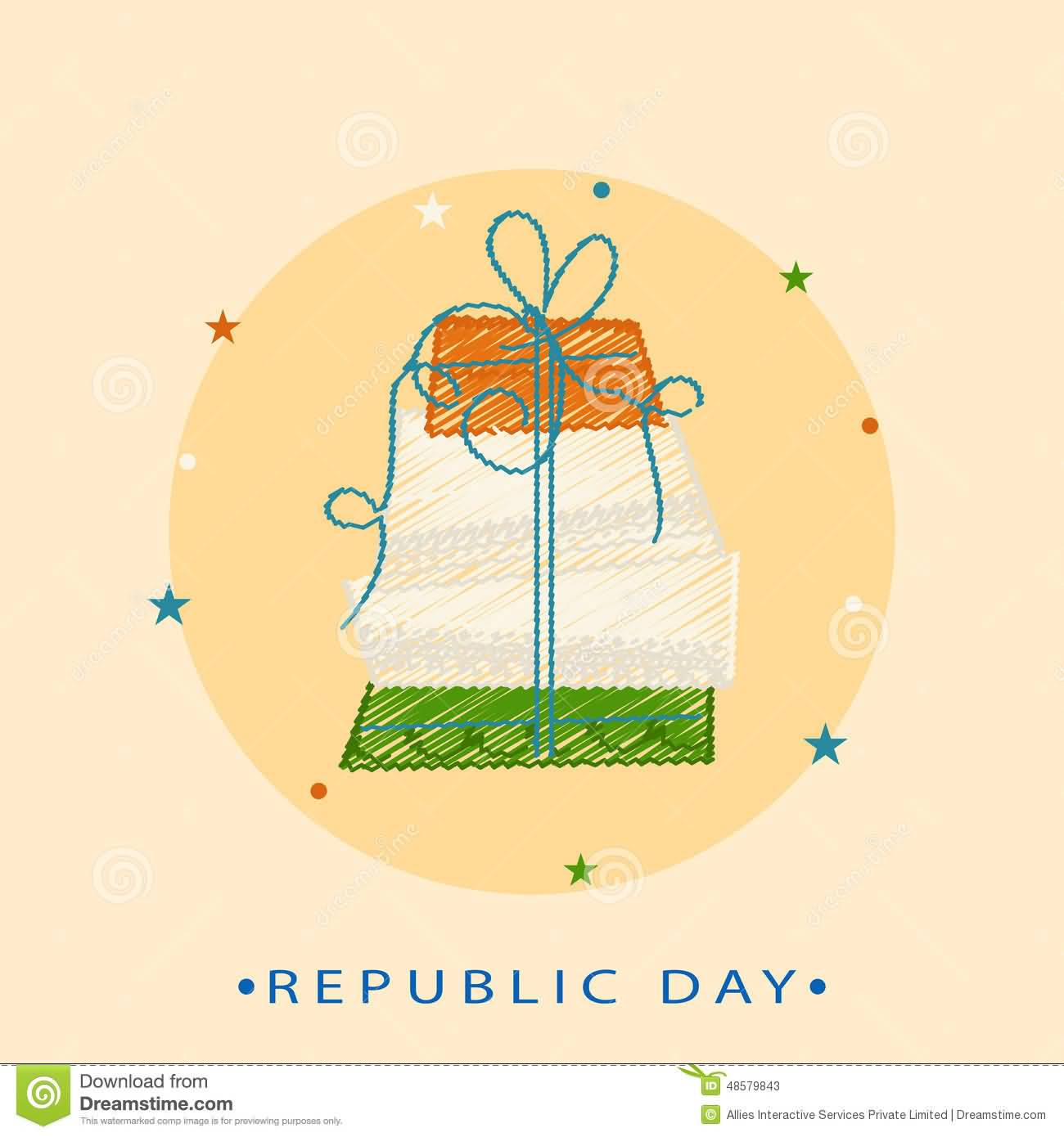 Greeting Card Design For Indian Republic Day