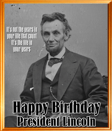 Happy Birthday President Lincoln Animated Picture