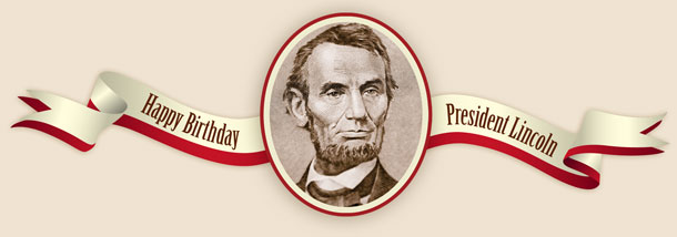 Happy Birthday President Lincoln Banner