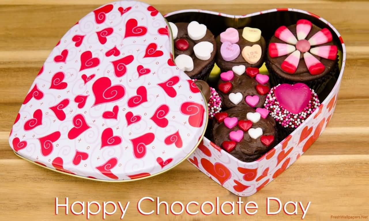 Happy Chocolate Day 2017 Chocolates In Heart Box
