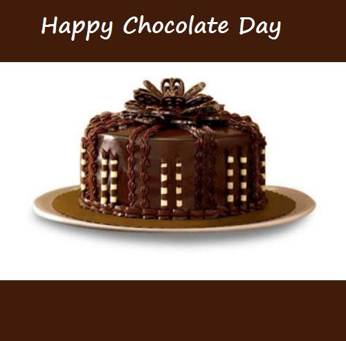 Happy Chocolate Day Chocolate Cake Picture