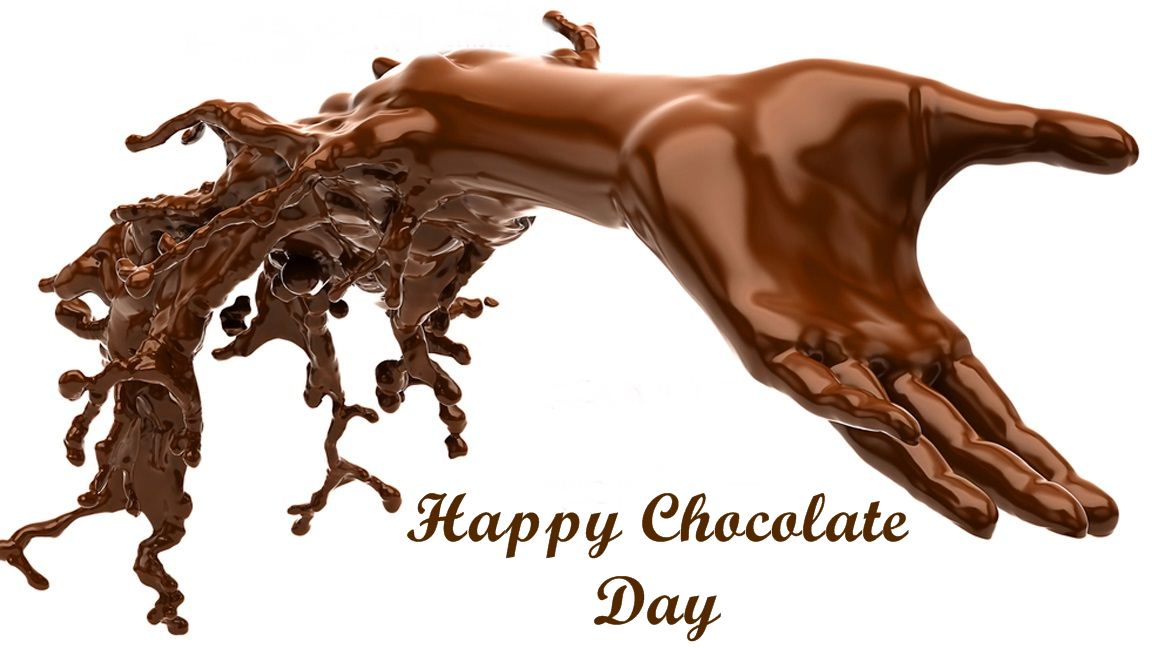 Happy Chocolate Day Chocolate Hand Picture