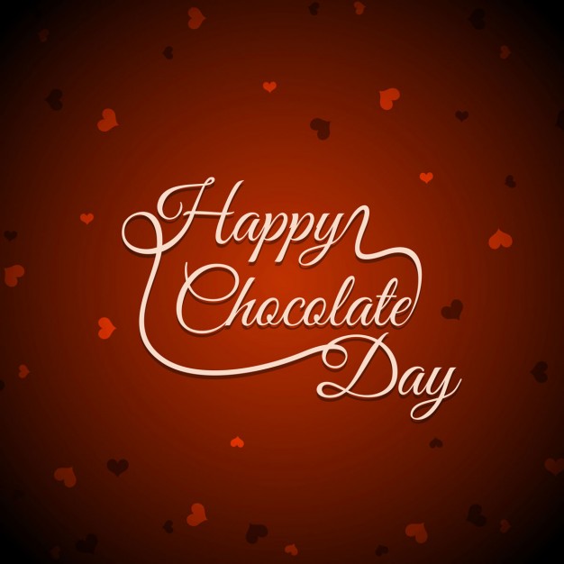 Happy Chocolate Day Greeting Card Vector