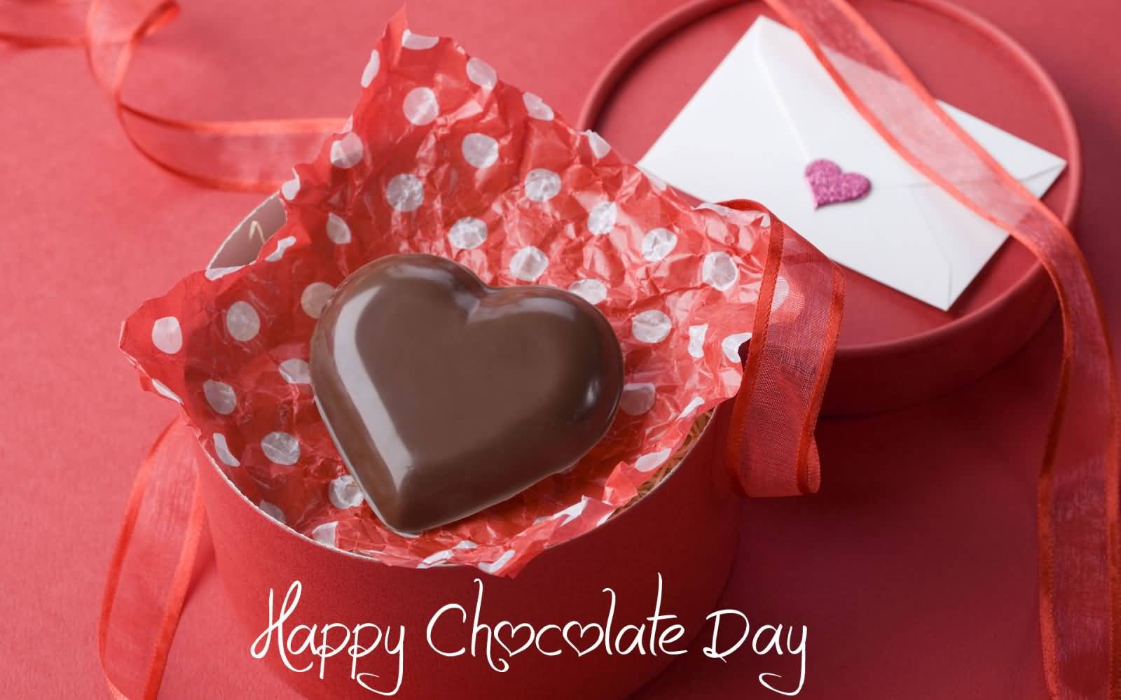 Happy Chocolate Day Heart Chocolate For You