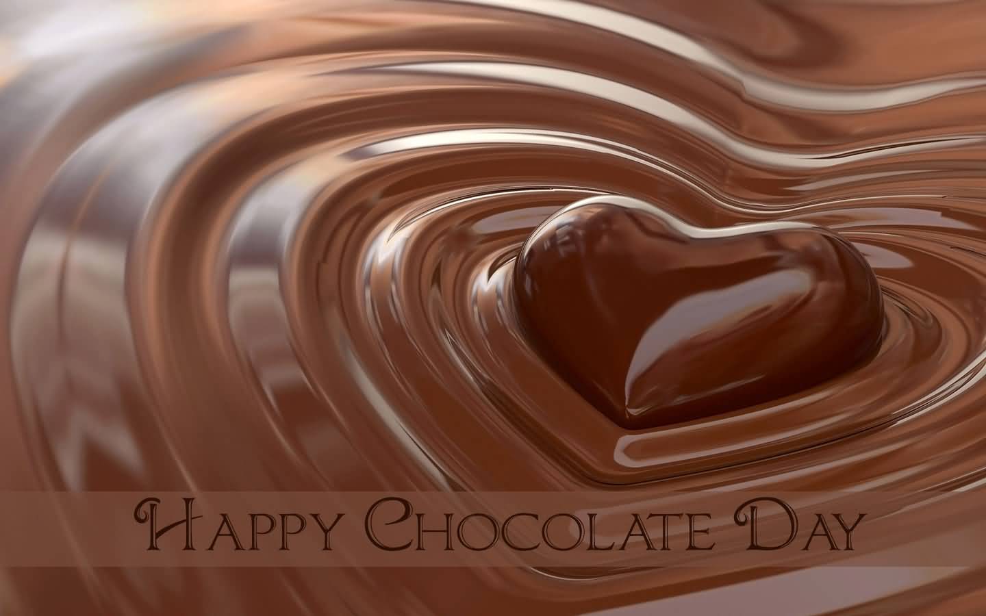Happy Chocolate Day Heart Chocolate Image