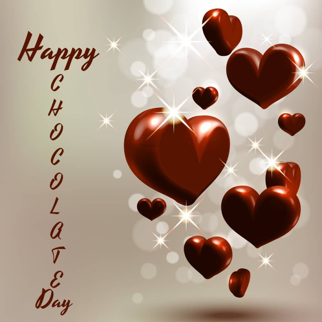 Happy Chocolate Day Heart Chocolates Picture