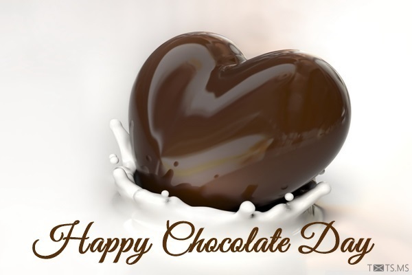 Happy Chocolate Day Heart Of Chocolate