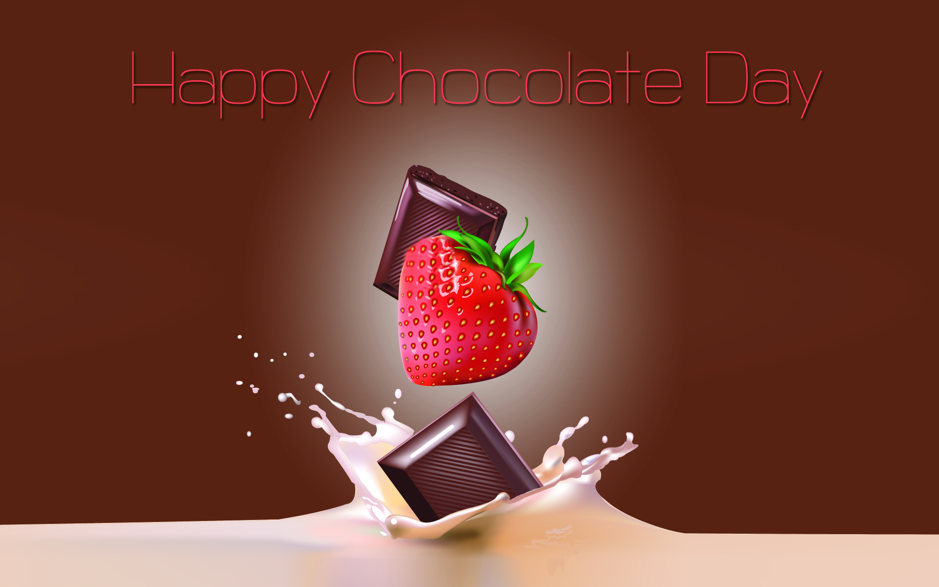 Happy Chocolate Day Wishes HD Wallpaper