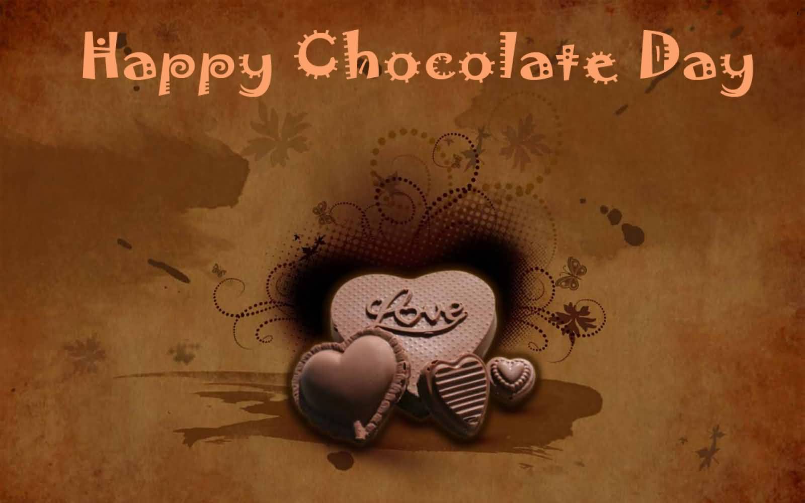 Happy Chocolate Day Wishes Wallpaper