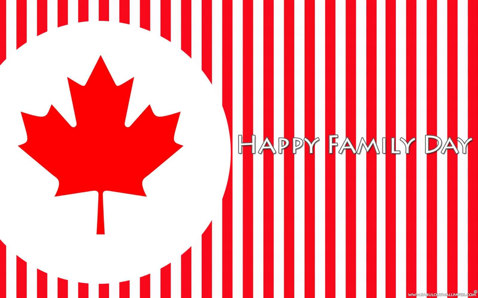 Happy Family Day 2017 Canadian Flag