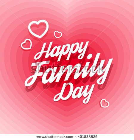Happy Family Day 2017 Greeting Card