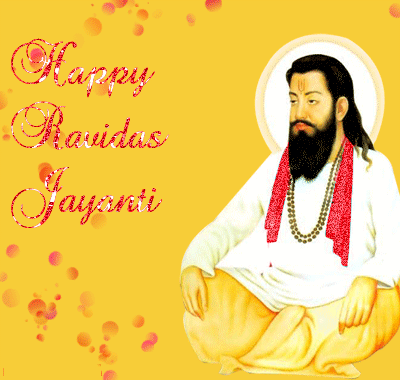 Happy Guru Ravidas Jayanti Glitter Ecard
