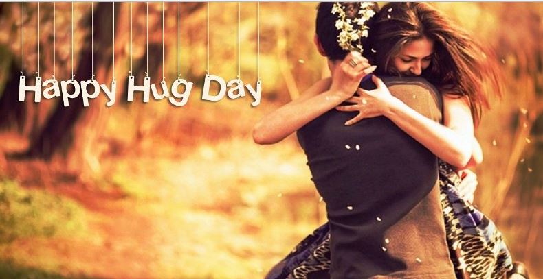 Happy Hug Day Love Couple Greeting Card