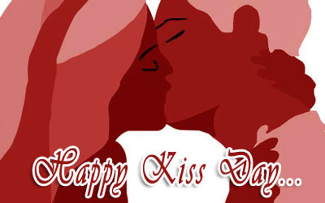 Happy Kiss Day 2017 Kissing Couple Picture