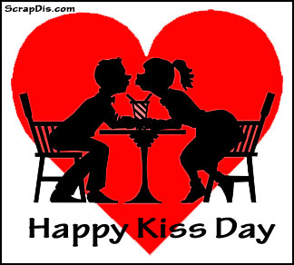 Happy Kiss Day Love Couple Card
