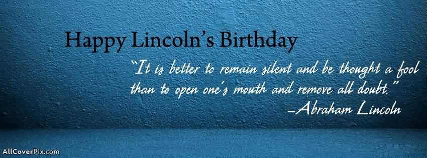 Happy Lincoln’s Birthday Quote