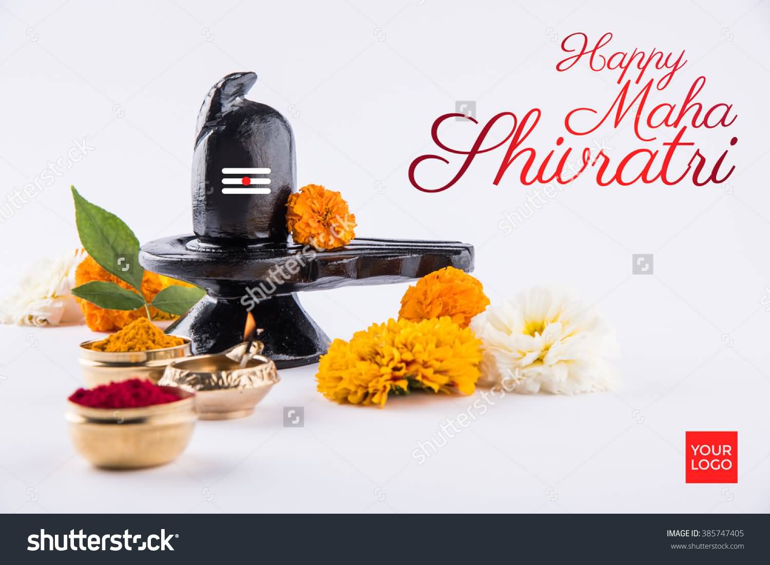 Happy Maha Shivaratri Shivling Puja Greeting Card