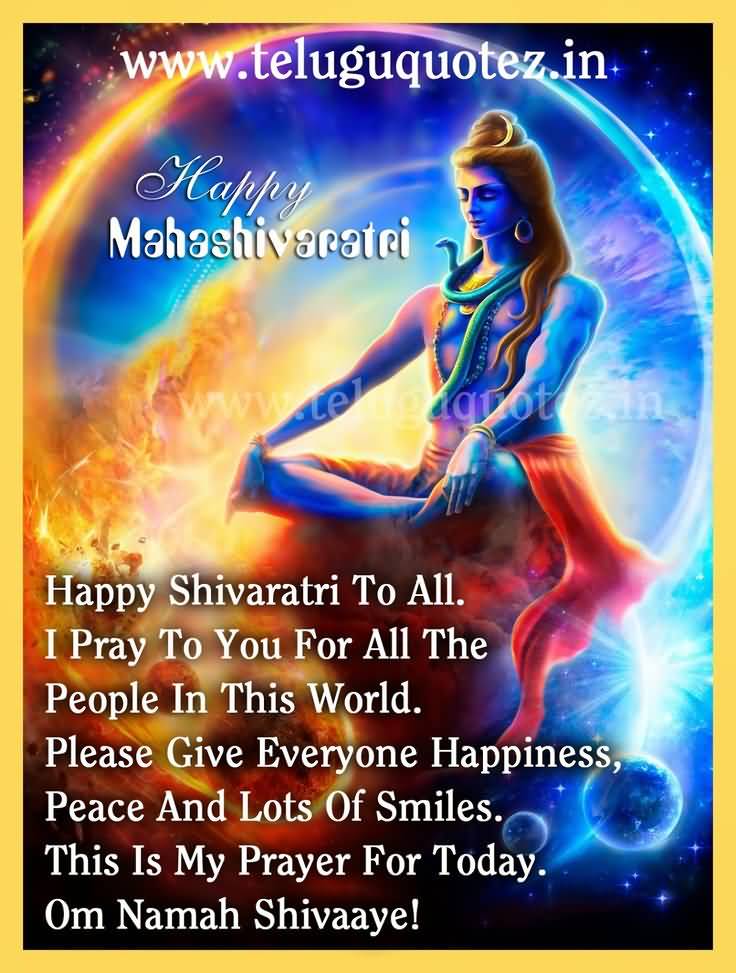 Happy Maha Shivaratri To All