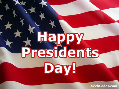 Happy Presidents Day American Flag
