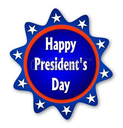 Happy Presidents Day Blue Sticker