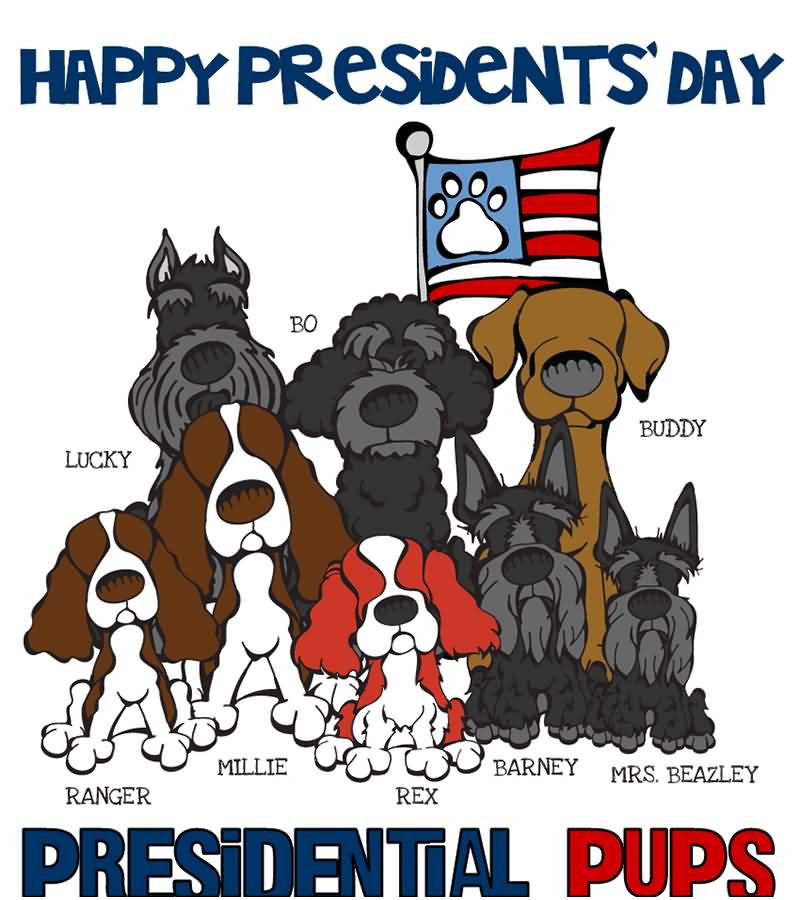 Happy Presidents Day Presidential Pups