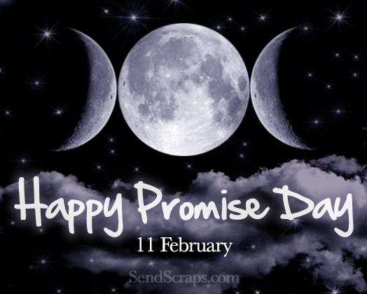 Happy Promise Day 11 February Moon Picture