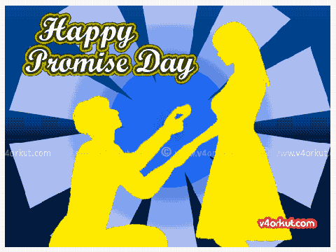 Happy Promise Day Color Changing Animated Ecard