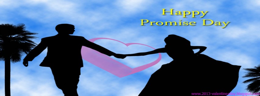 Happy Promise Day Couple Facebook Cover Photo