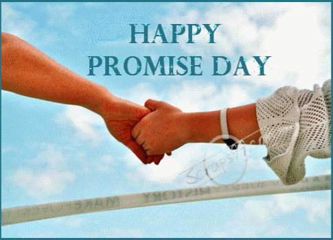 Happy Promise Day Glitter