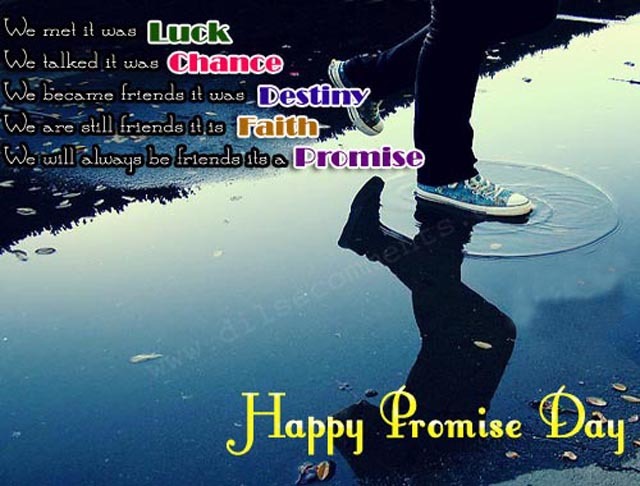 Happy Promise Day Greetings Card
