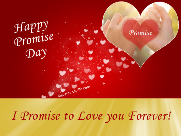 Happy Promise Day I Promise To Love You Forever Greeting Card