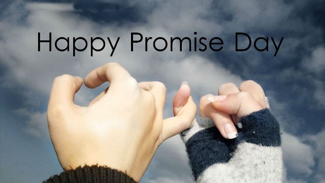 Happy Promise Day Pinky Fingers Cross