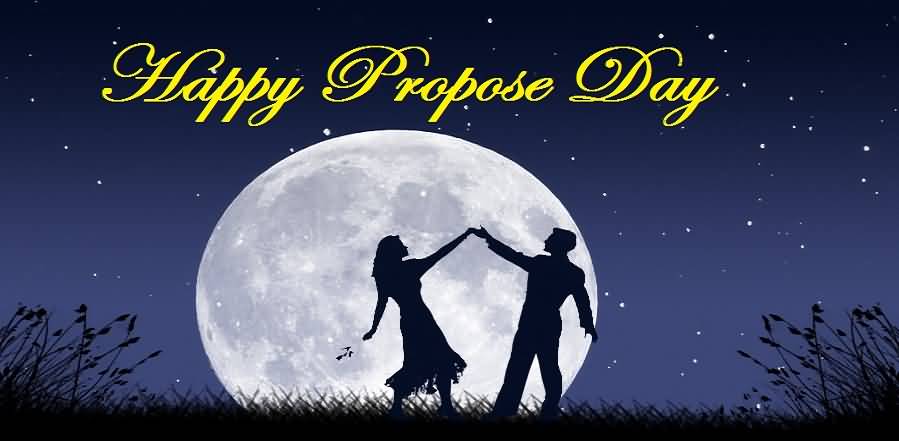 Happy Propose Day Couple Before Full Moon