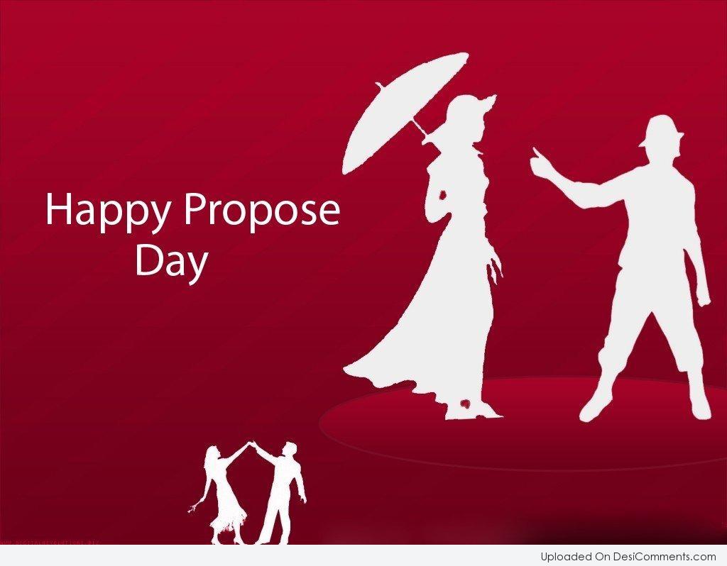 Happy Propose Day Couple Clipart