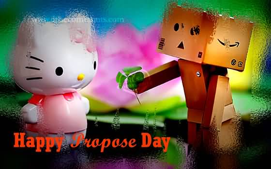 Happy Propose Day Danbo Proposes Kitty Picture