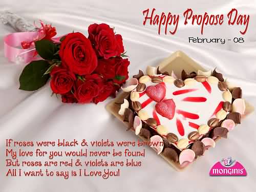 Happy Propose Day February 8 Greeting Card