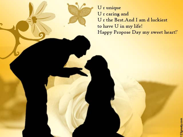 Happy Propose Day My Sweet Heart Greeting Card