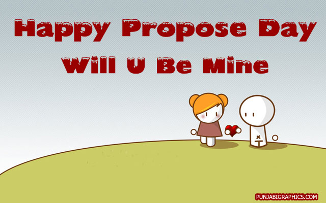 Happy Propose Day Will You Be Mine Clipart
