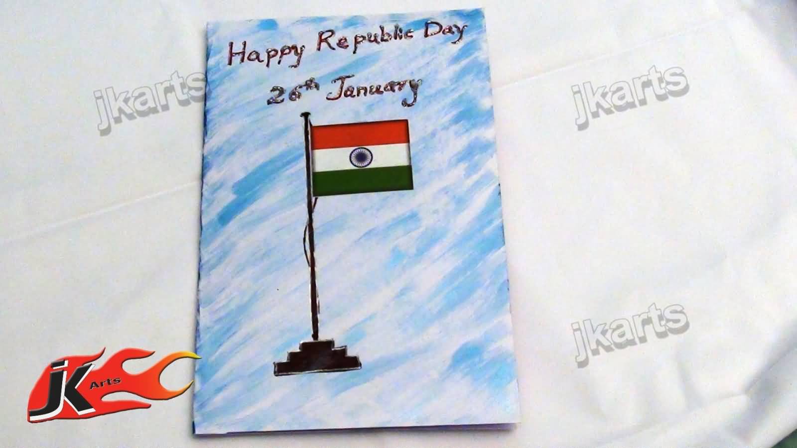 Happy Republic Day 26th January Hand Made Card