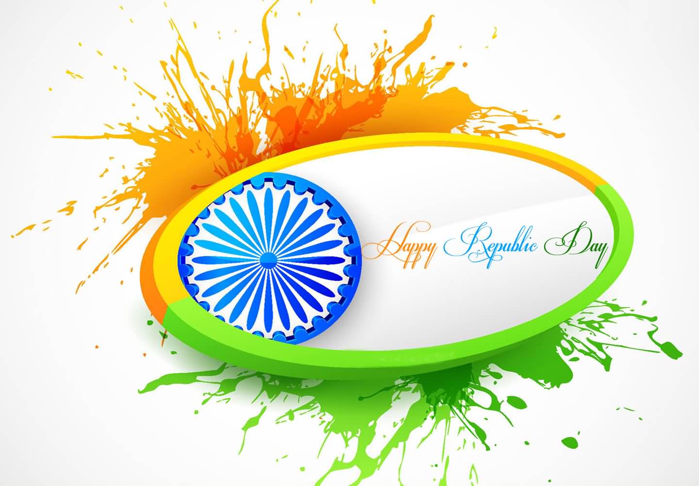 Happy Republic Day India Tri Color Picture